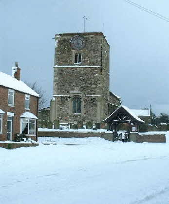 Aldbrough Church in the Snow