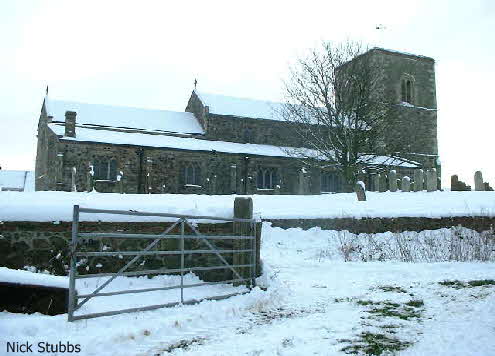 Aldbrough Church in the Snow